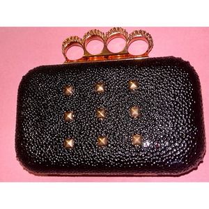 RIHANNA Bling Knuckle Clutch Bag